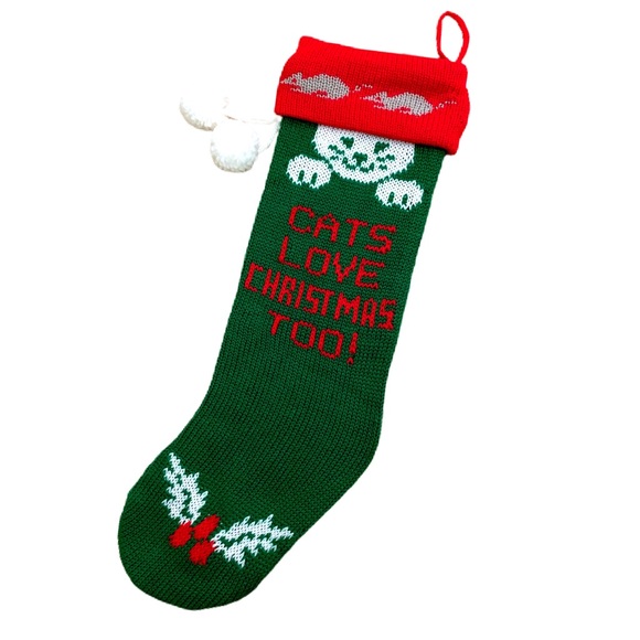 Other - CHRISTMAS VINTAGE CAT STOCKING